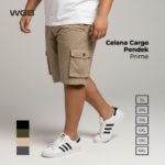 WGB Celana Cargo Pendek Pria Big Size Jumbo XXL - Stretch Melar Tebal - Prime Series