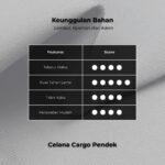 WGB Celana Cargo Pendek Pria Big Size Jumbo XXL - Stretch Melar Tebal - Prime Series - Gambar 4