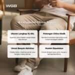 WGB Celana Chino Jogger Basic Jumbo Big Size Ukuran Besar XXL - Prime Series - Gambar 2
