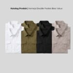 Kemeja Casual Safari Bush Khaki Bigsize Jumbo Pria Ukuran XL XXL - Gambar 2