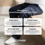 WGB Celana Cargo Panjang Pria Big Size Jumbo XXL - Best Value Series - Gambar 2