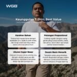 WGB Kaos Polos Pendek Pria Big Size Jumbo XXL - Best Value Series - Gambar 3