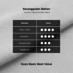 WGB Kaos Polos Pendek Pria Big Size Jumbo XXL - Best Value Series - Gambar 4