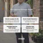 WGB Kemeja Basic Pique Pria Big Size Ukuran Besar Jumbo XXL - Prime Series - Gambar 2