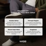 Celana Panjang Santai Airflow Pria Big Size Super Jumbo XL XXL - Best Value Series - Gambar 2