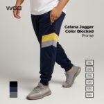 WGB Celana Jogger Color Blocked Pria Bigsize Ukuran Besar Jumbo XXL - Prime Series
