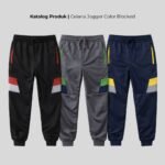 WGB Celana Jogger Color Blocked Pria Bigsize Ukuran Besar Jumbo XXL - Prime Series - Gambar 3