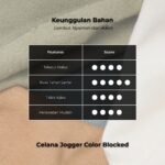 WGB Celana Jogger Color Blocked Pria Bigsize Ukuran Besar Jumbo XXL - Prime Series - Gambar 4