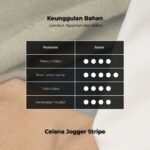 WGB Celana Jogger Panjang Striped Pria Bigsize Ukuran Besar Jumbo XXL - Prime Series - Gambar 4