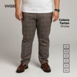Celana Panjang Motif Tartan Borders Pants Pria Big Size Jumbo XXL - Prime Series
