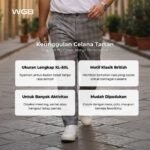 Celana Panjang Motif Tartan Borders Pants Pria Big Size Jumbo XXL - Prime Series - Gambar 2