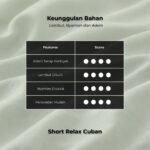 WGB Celana Pendek Santai Cuban Pria Big Size Ukuran Besar Jumbo XXL - Prime Series - Gambar 4