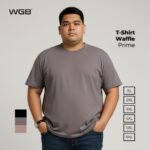 WGB Kaos Basic Waffle Pria Big Size Ukuran Jumbo XXL - Prime Series