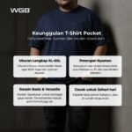 WGB Kaos Pocket Pria Big Size Ukuran Besar Jumbo XXL - Prime Series - Gambar 2