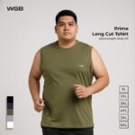 WGB Long Cut Basic Tshirt Pria Bigsize Super Jumbo XXL - Prime Series