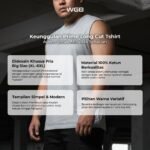WGB Long Cut Basic Tshirt Pria Bigsize Super Jumbo XXL - Prime Series - Gambar 2