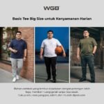 Kaos Basic Big Size Pria Ukuran Besar Jumbo XXL - Smart Comfort - Gambar 6