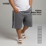 WGB Celana Pendek Relax Katun Pria Big Size Ukuran Besar Jumbo XL XXL - Best Value Series