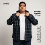 WGB Kemeja Flanel Hoodie Pria Big Size Ukuran Besar Jumbo XXL - Prime Series