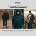 WGB Kemeja Flanel Hoodie Pria Big Size Ukuran Besar Jumbo XXL - Prime Series - Gambar 5