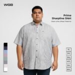 WGB Kemeja Salur Pria Big Size Ukuran Jumbo XXL - Prime Series