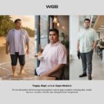 WGB Kemeja Salur Pria Big Size Ukuran Jumbo XXL - Prime Series - Gambar 5