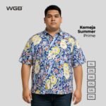 WGB Kemeja Printed Lengan Pendek Pria Big Size Ukuran Besar Jumbo XXL - Prime Series