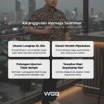 WGB Kemeja Printed Lengan Pendek Pria Big Size Ukuran Besar Jumbo XXL - Prime Series - Gambar 2