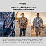 WGB Kemeja Printed Lengan Pendek Pria Big Size Ukuran Besar Jumbo XXL - Prime Series - Gambar 5