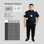 WGB Kemeja Basic Collar Pendek Pria Big Size Ukuran Besar Jumbo XXL - Smart Comfort - Gambar 7