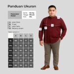 WGB Kemeja Basic Collar Panjang Pria Big Size Ukuran Besar Jumbo XXL - Smart Comfort - Gambar 7