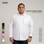 WGB Kemeja Lengan Panjang Big Size Pria Ukuran Jumbo XXL - Smart Comfort