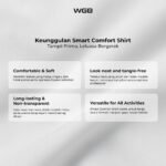 WGB Kemeja Lengan Panjang Big Size Pria Ukuran Jumbo XXL - Smart Comfort - Gambar 2