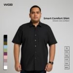 WGB Kemeja Lengan Pendek Pria Big Size Ukuran Besar Jumbo XXL - Smart Comfort