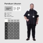 WGB Kemeja Pendek Pria Big Size Patterned Stand Collar Ukuran Besar Jumbo XXL - Best Value - Gambar 6