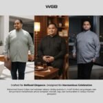 WGB Kemeja Panjang Pria Big Size Patterned Stand Collar Ukuran Besar Jumbo XXL - Best Value - Gambar 5