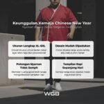 WGB Kemeja Chinese New Year Pria Big Size Ukuran Besar Jumbo XXL - Prime Series - Gambar 2