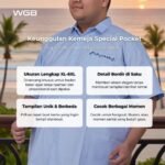WGB Kemeja Pria Big Size Special Pocket Ukuran Besar Jumbo XXL - Prime Series - Gambar 2