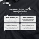 WGB Kemeja Inverted Pria Big Size Special Collection Ukuran Besar Jumbo XXL - Prime Series - Gambar 2