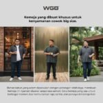 WGB Kemeja Denim Pria Big Size Ukuran  Besar Jumbo XXL - Prime Series - Gambar 5