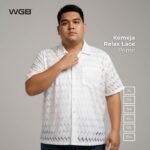 WGB Kemeja Lace Brukat Pria Big Size Ukuran Jumbo XXL - Prime Series