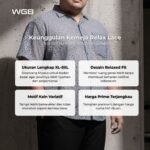 WGB Kemeja Lace Brukat Pria Big Size Ukuran Jumbo XXL - Prime Series - Gambar 2