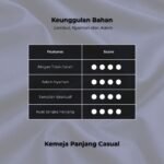 WGB Kemeja Panjang Casual Pria Big Size Ukuran Besar Jumbo XXL - Prime Series - Gambar 4