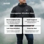 Jaket Windbro Pria Big Size Jumbo Ukuran Besar XXL - Best Value - Gambar 2