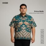 WGB Premium Batik Big Size Pria Classic Lengan Pendek XXL - Prime Series