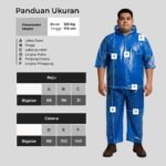 WGB Jas Hujan Setelan Pria Big Size Anti Air HDPE Jumbo Ukuran Besar XL XXL - Best Value - Gambar 6