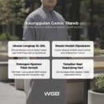 WGB Koko Gamis Kurta Thawb Pria Big Size Ukuran Jumbo XXL - Prime Series - Gambar 2