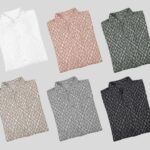 WGB Kemeja Pendek Formal Pria Big Size Embossed Stand Collar Ukuran Besar Jumbo XXL - PRIME - Gambar 3