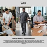 WGB Kemeja Pendek Formal Pria Big Size Embossed Stand Collar Ukuran Besar Jumbo XXL - PRIME - Gambar 5