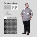 WGB Kemeja Pendek Formal Pria Big Size Embossed Stand Collar Ukuran Besar Jumbo XXL - PRIME - Gambar 6